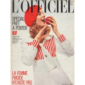 L&#39;OFFICIEL PARIS April 1972 French Vintage Fashion Magazine 1970s Birthday Christmas Gift Present Photos Ads Advertisements