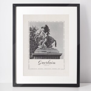 ヴィンテージ広告　GUERLAIN　パヒューム Rare Authentic Perfume Wall Decor Guerlain Perfume Ad, Ready