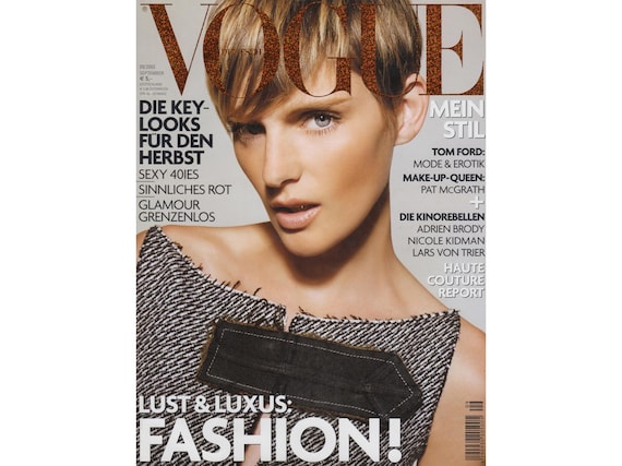 VOGUE GERMANY September 2003 Vintage Fashion Magazine 2000s Retro