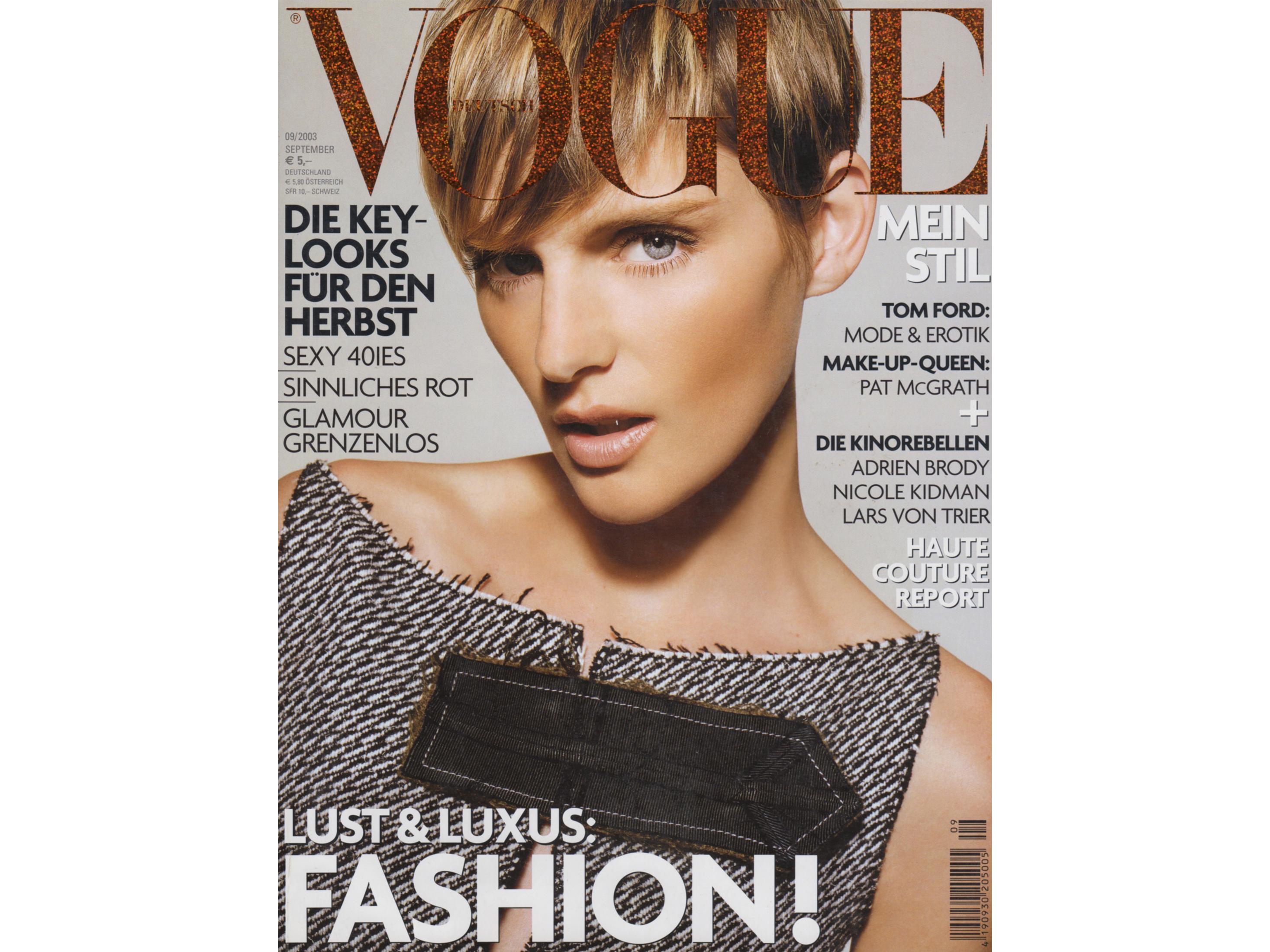 VOGUE GERMANY September 2003 Vintage Fashion Magazine 2000s Retro