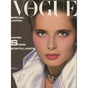 VOGUE PARIS November 1983 Vintage Fashion Magazine 1980s Retro Birthday Anniversary Christmas Gift Present Photos Ads Advertisements