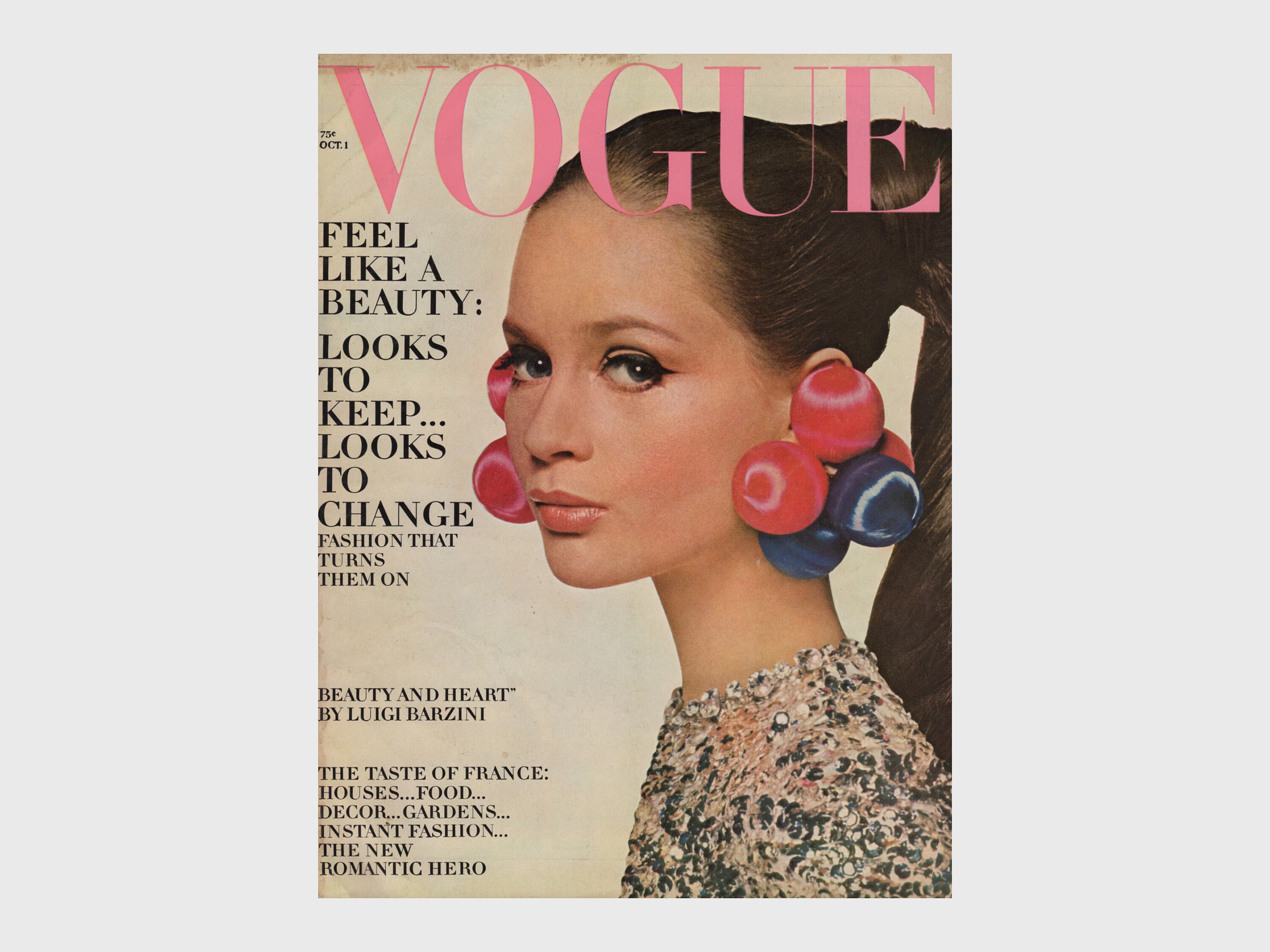 VOGUE US October 1st 1966 Vintage Fashion Magazine 1960s Retro