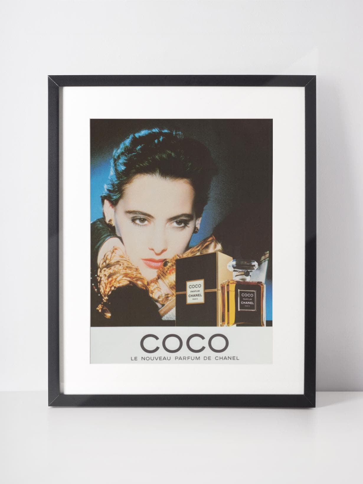 CHANEL 1985 Vintage Advertisement 1980s Coco Perfume Parfum