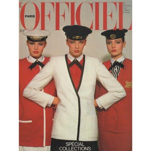 L&#39;OFFICIEL PARIS March 1980 French Vintage Fashion Magazine 1980s Birthday Christmas Gift Present Photos Ads Advertisements