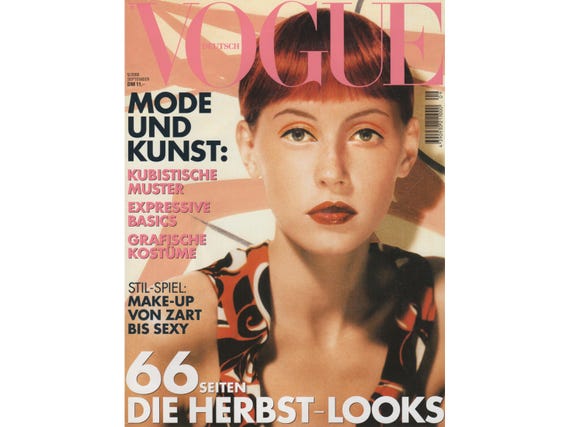 VOGUE GERMANY September 2000 Vintage Fashion Magazine 2000s Retro