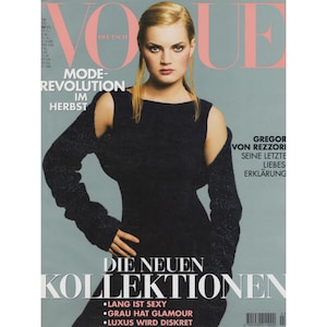 VOGUE GERMANY July 1998 Vintage Fashion Magazine 1990s Retro Birthday Anniversary Christmas Gift Present Photos Ads Advertisements
