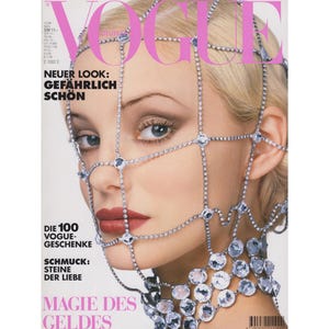 VOGUE GERMANY November 1994 Vintage Fashion Magazine 1990s Retro Birthday Anniversary Christmas Gift Present Photos Ads Advertisements