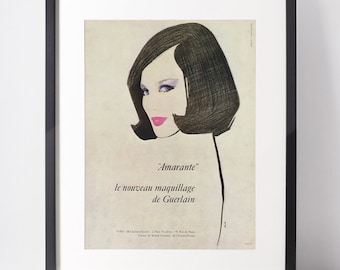 シャネル 1961年 ヴィンテージ広告 1960年代 美容プリント広告 口紅