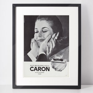 CARON 1965 Vintage Advertisement 1960s Perfume Print Ad Parfum Fragrance Poster Wall Art Birthday Anniversary Christmas Girlfriend Gift