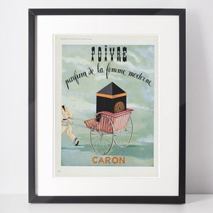 CARON 1956 Vintage Advertisement 1950s Perfume Print Ad Parfum Fragrance Poster Wall Art Birthday Anniversary Christmas Girlfriend Gift