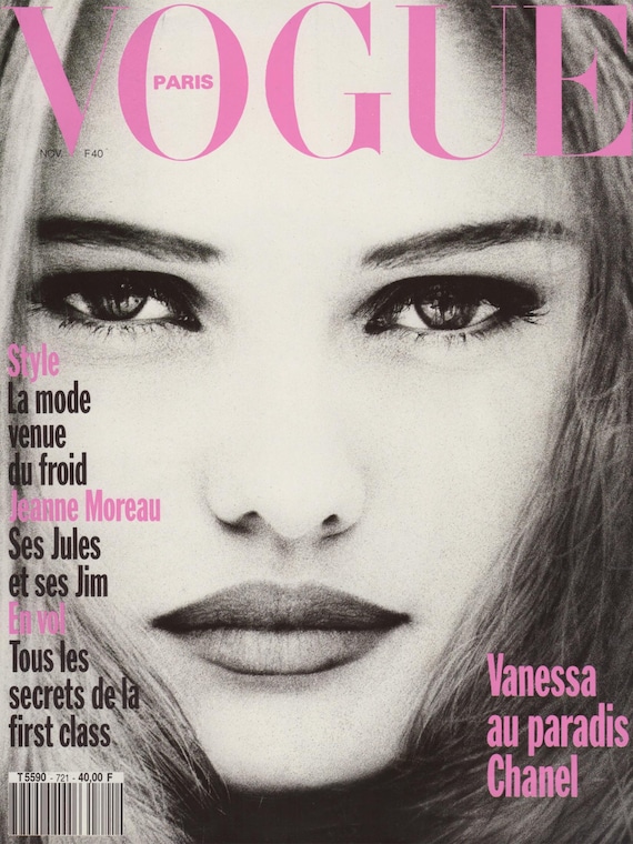 VOGUE PARIS November 1991 Vintage Fashion Magazine 1990s