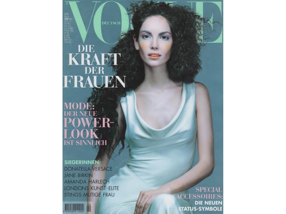 VOGUE GERMANY April 1998 Vintage Fashion Magazine 1990s Retro