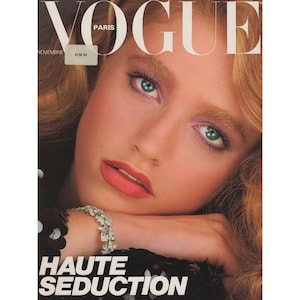 VOGUE PARIS November 1981 Vintage Fashion Magazine 1980s Retro Birthday Anniversary Christmas Gift Present Photos Ads Advertisements