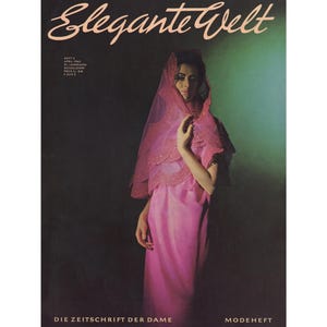 ELEGANTE WELT April 1962 German Vintage Fashion Magazine 1960s Birthday Anniversary Christmas Gift Present Photos Ads Advertisements