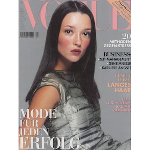 VOGUE GERMANY March 1999 Vintage Fashion Magazine 1990s Retro Birthday Anniversary Christmas Gift Present Photos Ads Advertisements
