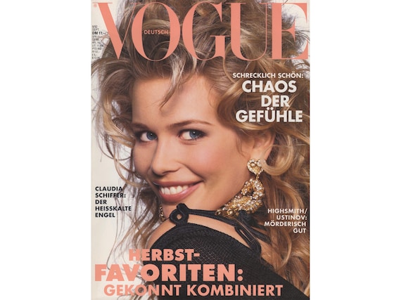 VOGUE GERMANY September 1992 Vintage Fashion Magazine 1990s