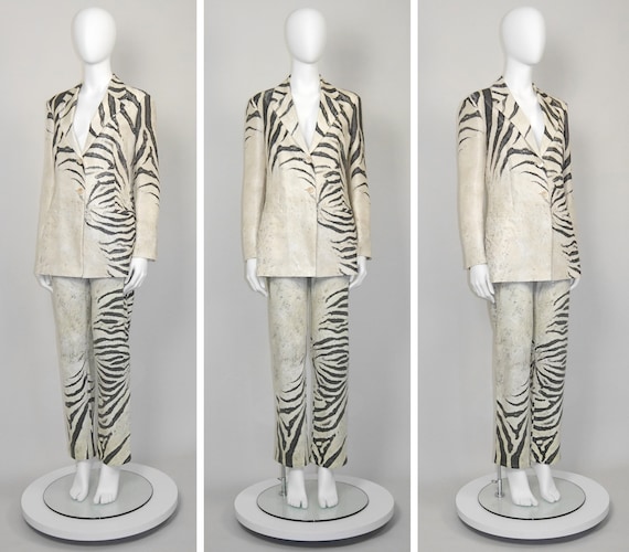 ROBERTO CAVALLI Spring 1999 Vintage Zebra Print Oversized