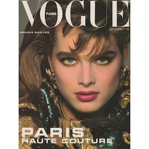 VOGUE PARIS September 1983 Vintage Fashion Magazine 1980s Retro Birthday Anniversary Christmas Gift Present Photos Ads