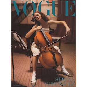 VOGUE Italia April 1999 Vintage Fashion Magazine 1990s Retro Birthday Anniversary Christmas Gift Present Ads Advertisements Italy