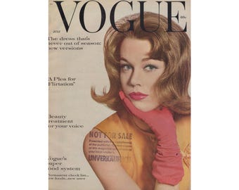 VOGUE US July 1959 Vintage Fashion Magazine 1950s Retro Birthday Anniversary Christmas Gift Present Photos Ads Advertisements