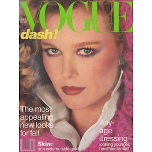 VOGUE US July 1980 Vintage Fashion Magazine 1980s American Vogue Gia Carangi Photos Birthday Anniversary Christmas Gift Present Ads