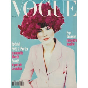 VOGUE PARIS February 1993 Vintage Fashion Magazine 1990s Birthday Anniversary Christmas Gift Present Photos Advertisements Ads