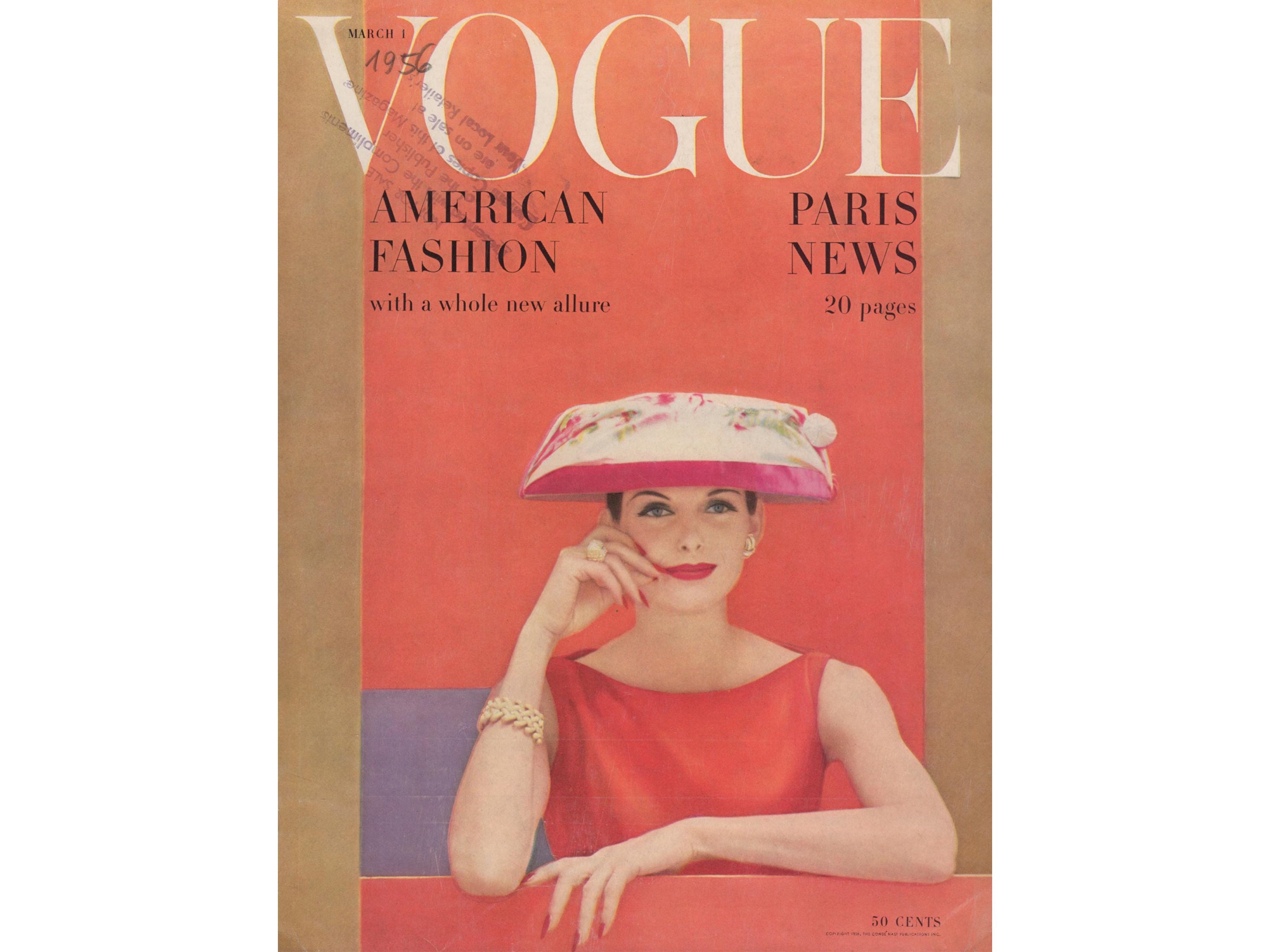 Vogue Rose Red August 1956（ヴォーグ） ポスター販売のアズ