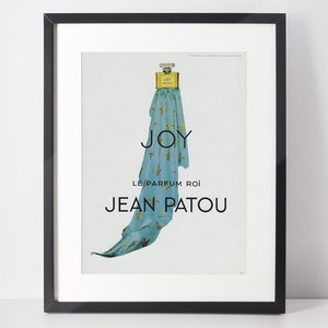 JEAN PATOU 1962 Vintage Advertisement 1960s Joy Perfume Print Ad Poster Wall Art Birthday Anniversary Christmas Gift Present Interior Decor