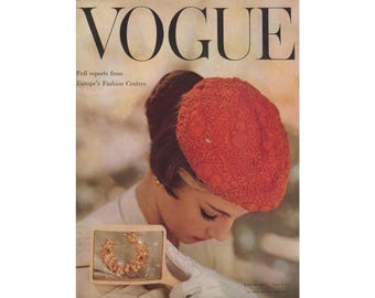 Vogue UK Feb 1953 Original Vintage Fashion Magazine Britannica