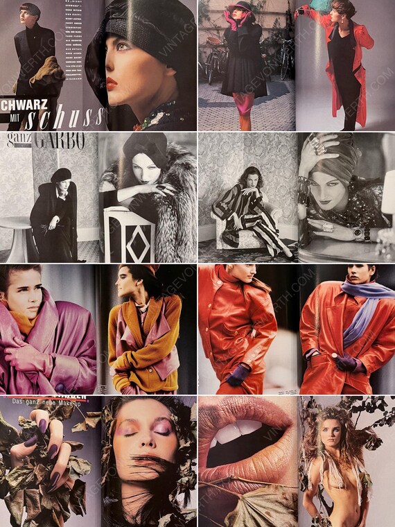 VOGUE GERMANY September 1985 Vintage Fashion Magazine 1980s Retro