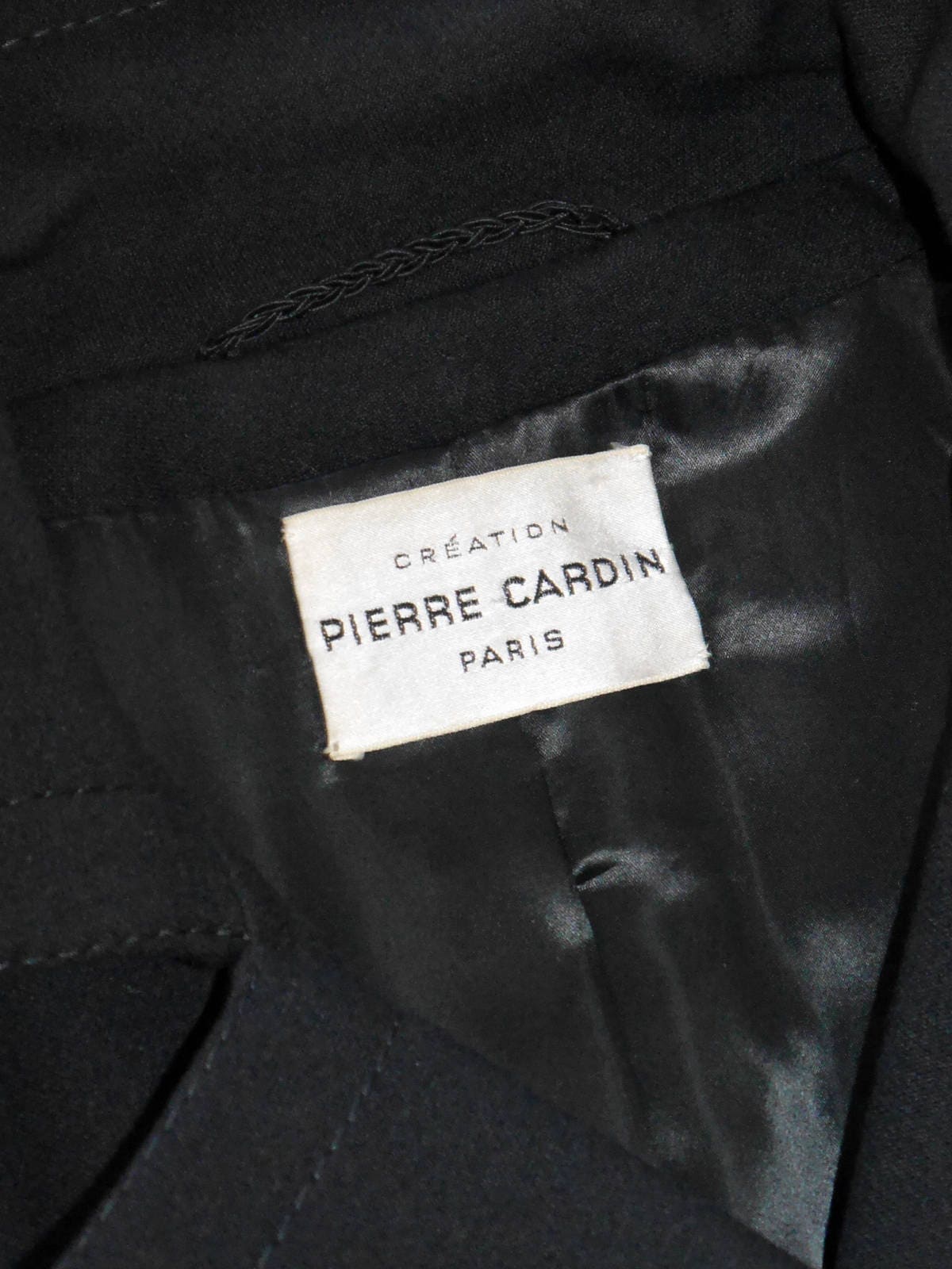 PIERRE CARDIN 1960s Vintage Mod Coat Black Wool Suede Leather - Etsy