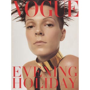 VOGUE Italia December 2000 Vintage Fashion Magazine 2000s Y2K Retro Birthday Anniversary Christmas Gift Present Ads Advertisements Italy