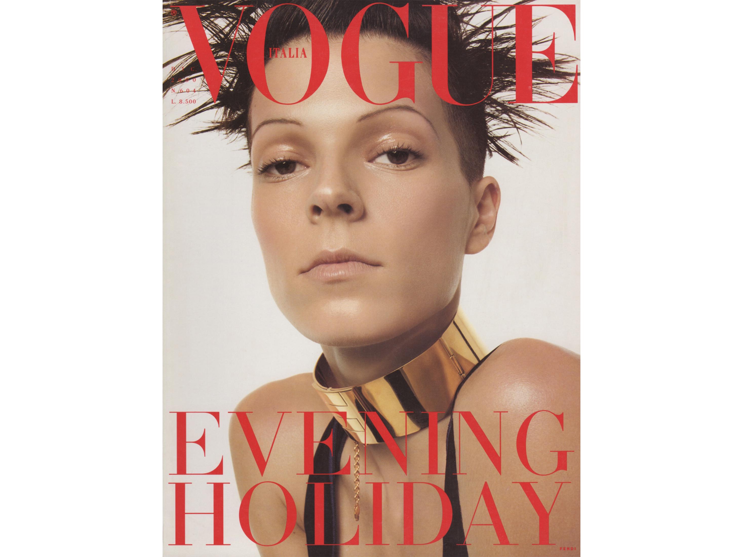 VOGUE Italia December 2000 Vintage Fashion Magazine 2000s Y2K Retro Birthday Anniversary Christmas Gift Present Ads Advertisements Italy