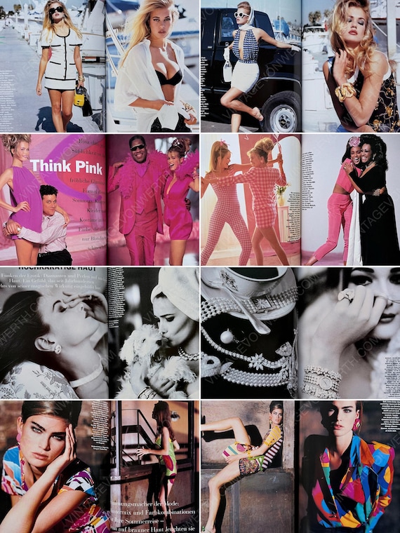 VOGUE GERMANY June 1991 Vintage Fashion Magazine 1990s Retro