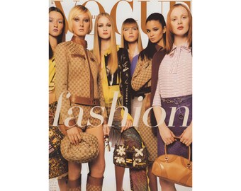 VOGUE Italia January 2000 Vintage Fashion Magazine w/ Runway Supplement 2000s Y2K Retro Birthday Anniversary Christmas Gift Present Italy