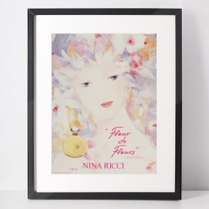 NINA RICCI 1982 Vintage Advertisement 1980s Perfume Parfum Magazine Print Ad Wall Art Christmas Girlfriend Gift Luxury Present for Her