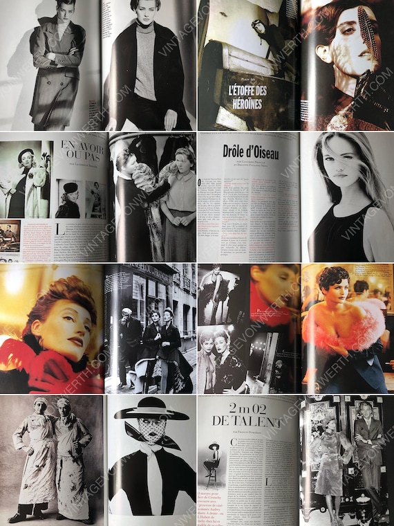 VOGUE PARIS November 1991 Vintage Fashion Magazine 1990s Birthday