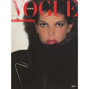 VOGUE PARIS September 1975 Vintage Fashion Magazine 1970s Retro Birthday Anniversary Christmas Gift Present Photos Ads Advertisements