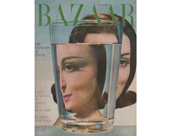 Harper's BAZAAR US May 1959 Vintage Fashion Magazine 1950s Birthday Anniversary Christmas Girlfriend Gift Idea Present Carmen Dell'Orefice