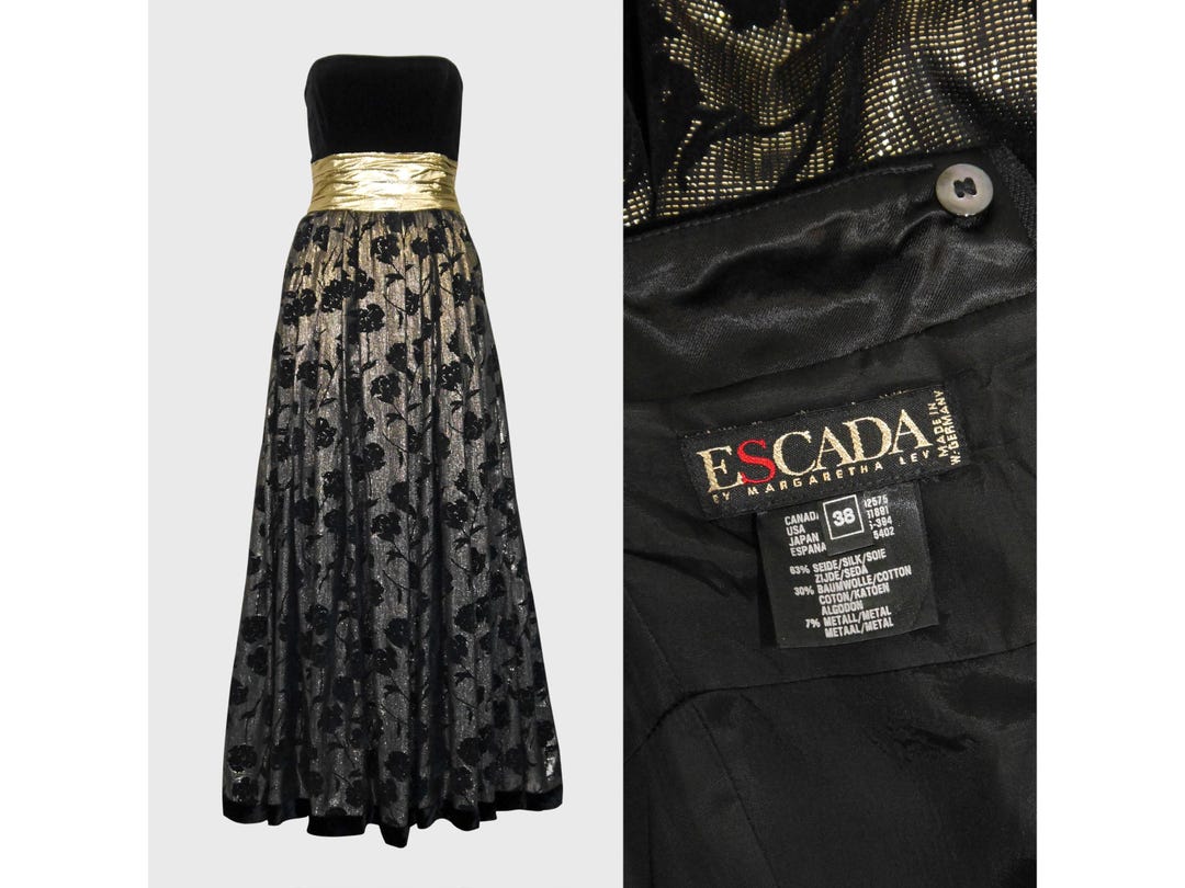 Jupe Crayon Vintage ESCADA En Pure Laine Rose - Taille 40/14 - Fermeture éclair