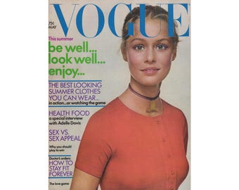 ヴォーグUS 1977年5月号 オリジナルヴィンテージファッションマガジン
