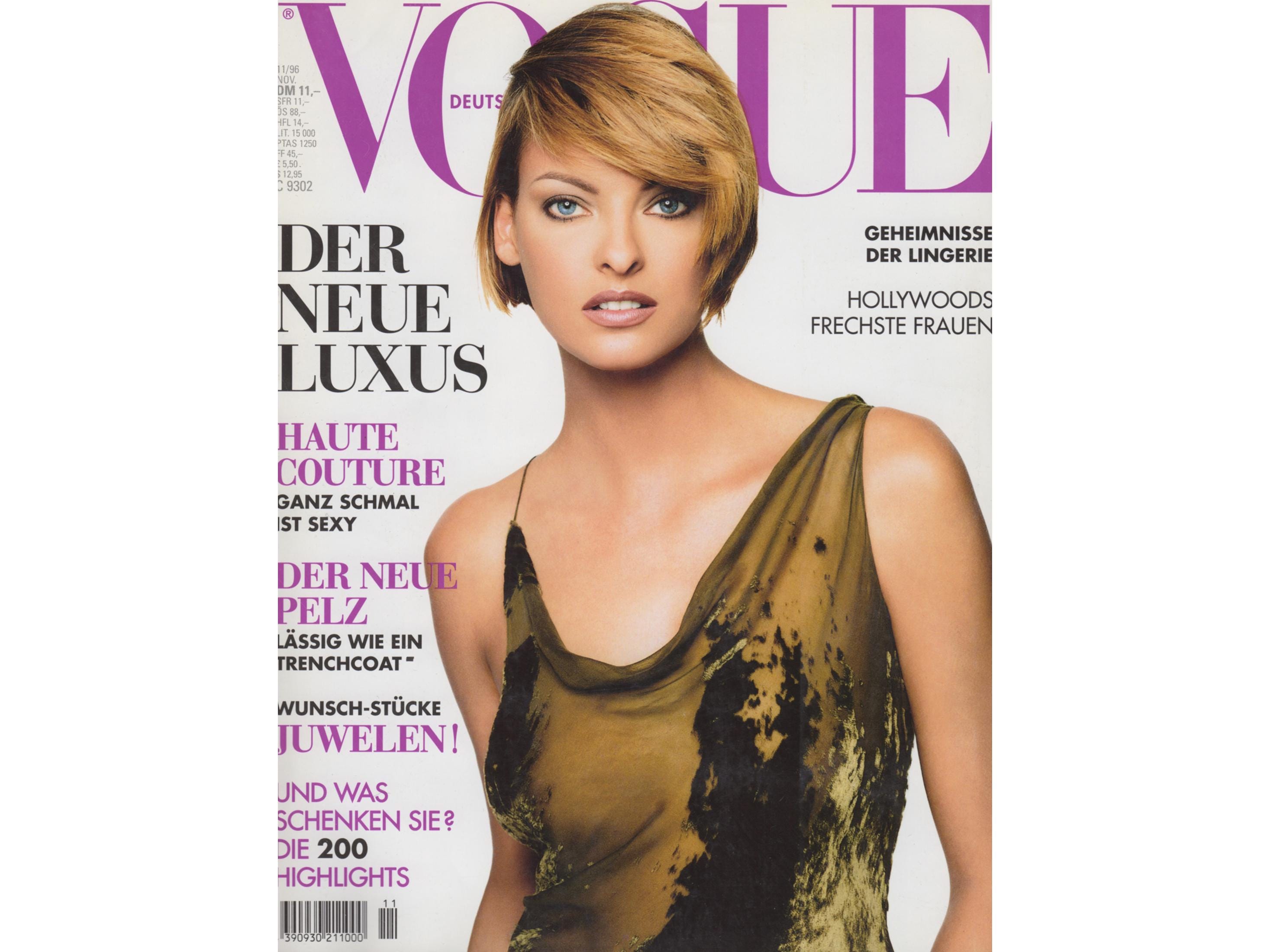 VOGUE GERMANY November 1996 Vintage Fashion Magazine 1990s Retro