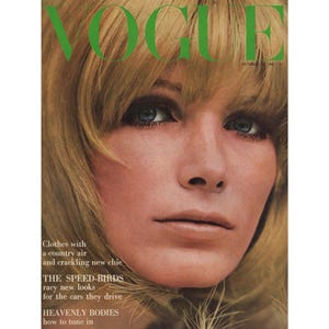 British VOGUE UK October 15th 1965 Vintage Fashion Magazine 1960s Retro Birthday Anniversary Christmas Gift Present Photos Advertisements