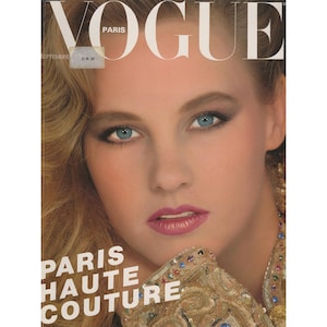 VOGUE PARIS September 1981 Vintage Fashion Magazine 1980s Retro Birthday Anniversary Christmas Gift Present Photos Ads Advertisements