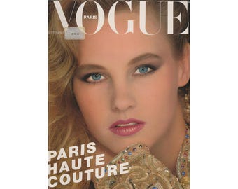 VOGUE PARIS September 1981 Vintage Fashion Magazine 1980s Retro Birthday Anniversary Christmas Gift Present Photos Ads Advertisements