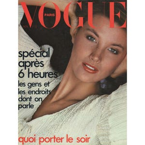 VOGUE PARIS November 1974 Vintage Fashion Magazine 1960s Retro Birthday Anniversary Christmas Gift Present Photos Ads Advertisements