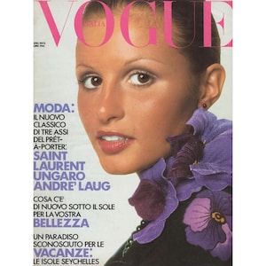 VOGUE ITALIA June 1972 Italian Vintage Fashion Magazine 1970s Birthday Anniversary Christmas Gift Present Photos Ads Advertisements