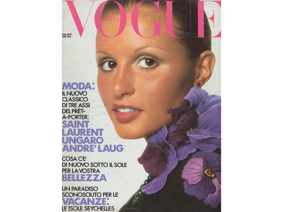 VOGUE ITALIA June 1972 Italian Vintage Fashion Magazine 1970s