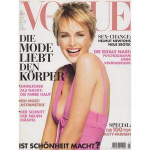 VOGUE GERMANY March 1997 Vintage Fashion Magazine 1990s Retro Birthday Anniversary Christmas Gift Present Photos Ads Advertisements