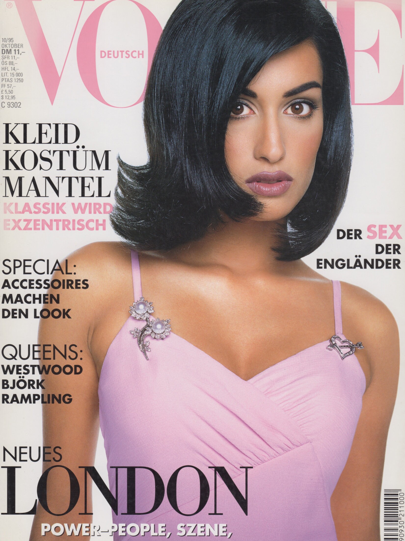 VOGUE GERMANY October 1995 Vintage Fashion Magazine 1990s Retro